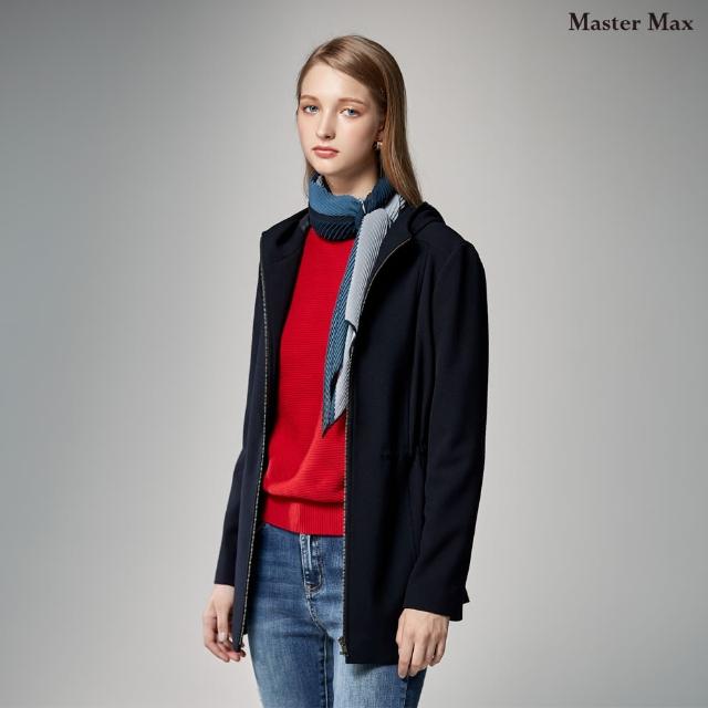 【Master Max】腰內可調鬆緊連帽休閒長版外套(8227137)