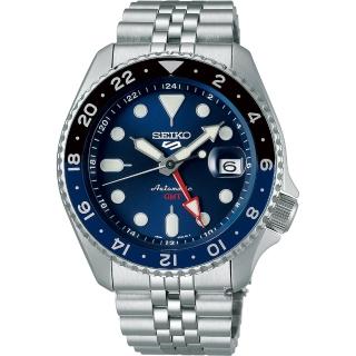 【SEIKO 精工】5 Sports 系列 GMT機械腕錶(4R34-00A0B/SSK003K1)