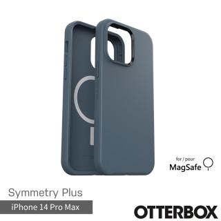【OtterBox】iPhone 14 Pro Max 6.7吋 Symmetry Plus 炫彩幾何保護殼-藍(支援MagSafe)