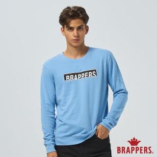 【BRAPPERS】男款 經典方框logo印花T恤(天空藍)