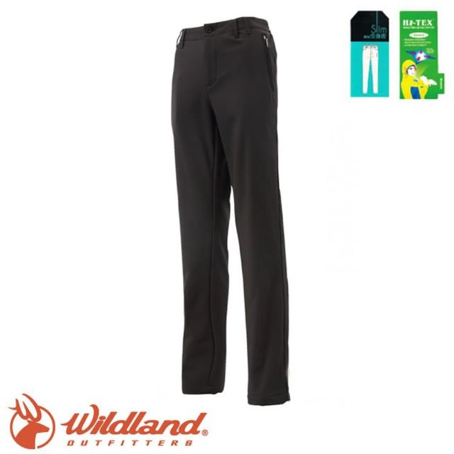 【Wildland 荒野】女 SOFTSHELL保暖長褲《黑》0A12321/抗靜電/立體剪裁/彈性(悠遊山水)