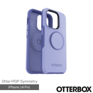 【OtterBox】iPhone 14 Pro 6.1吋 Symmetry炫彩幾何泡泡騷保護殼(紫)