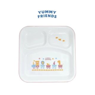 【日本 Sugar Land】YUMMY FRIENDS 方形分隔餐盤(動物園 恐龍 午餐盤)