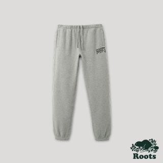【Roots】Roots 男裝- 格紋風潮系列 刷毛布長褲(灰色)