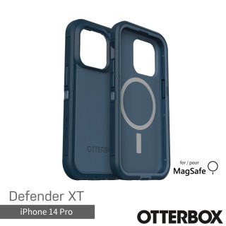 【OtterBox】iPhone 14 Pro 6.1吋 Defender XT防禦者系列保護殼-藍(支援MagSafe)