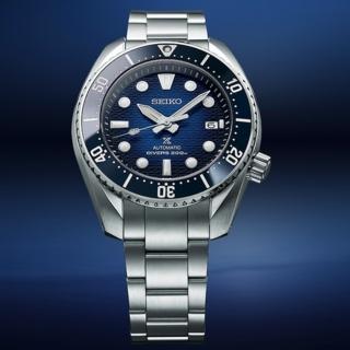 【SEIKO 精工】PROSPEX SUMO殼型陶瓷錶圈漸層藍壓紋200米機械錶-41mm_SK028(SPB321J1/6R35-02C0B)