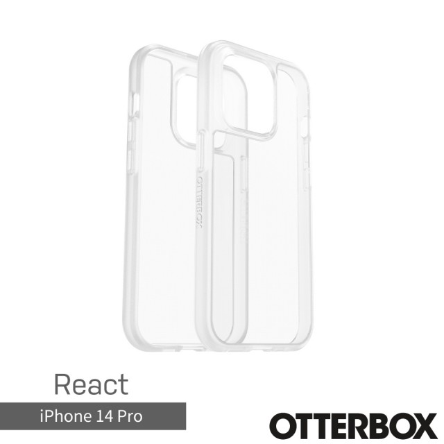 【OtterBox】iPhone 14 Pro 6.1吋 React輕透防摔殼(透明)