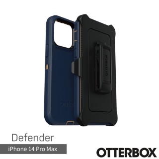 【OtterBox】iPhone 14 Pro Max 6.7吋 Defender防禦者系列保護殼(藍)