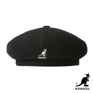 【KANGOL】WOOL JAX貝蕾帽(黑色)