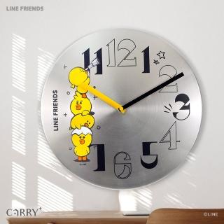 【CarryPlus】官方授權 l LINE FRIENDS 莎莉星空金屬鐵片時鐘掛鐘(Carry+獨家設計鐵片鐘、MIT高品質)