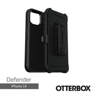 【OtterBox】iPhone 14 6.1吋 Defender防禦者系列保護殼(黑)