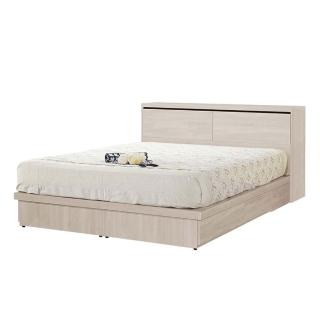 【BODEN】曼珊5尺雙人床組(加大空間床頭箱+四抽收納床底-不含床墊)