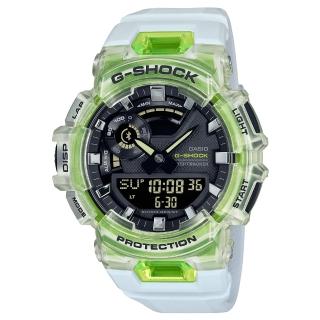 【CASIO 卡西歐】G-SHOCK 男錶 雙顯錶 活力亮彩 樹脂錶帶 半透明 藍牙 防水200米 GBA-900(GBA-900SM-7A9)