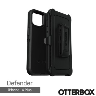 【OtterBox】iPhone 14 Plus 6.7吋 Defender防禦者系列保護殼(黑)