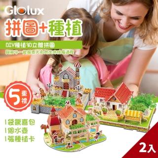 【Glolux】DIY組裝3D立體拼圖-2入組(DIY/組裝/3D拼圖)