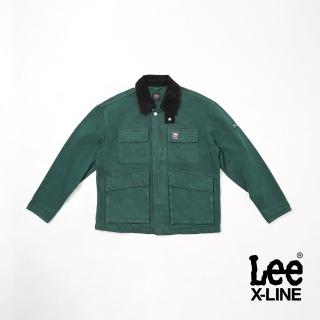 【Lee 官方旗艦】男裝 牛仔外套 / 雙蓋袋 潮水綠 舒適版型 / X-LINE 系列(LL220383545)