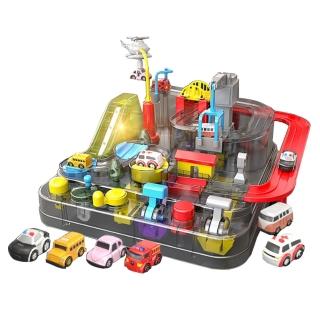 【Jigsaw】機械式音樂軌道車闖關玩具(兒童玩具/親子互動/禮物)