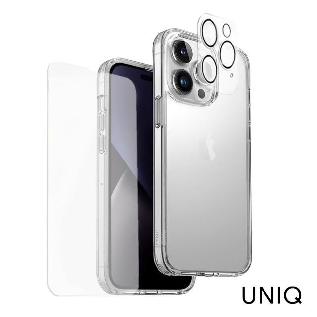 【UNIQ】iPhone 14 Plus Lifepro 超透亮防摔雙料保護殼(超值組合包)