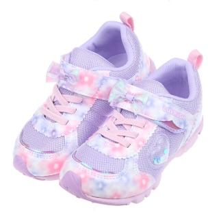 【布布童鞋】Moonstar日本LUVRUSH蝴蝶結紫色兒童機能運動鞋(I2Q017F)