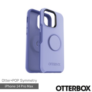 【OtterBox】iPhone 14 Pro Max 6.7吋 Symmetry炫彩幾何泡泡騷保護殼(紫)