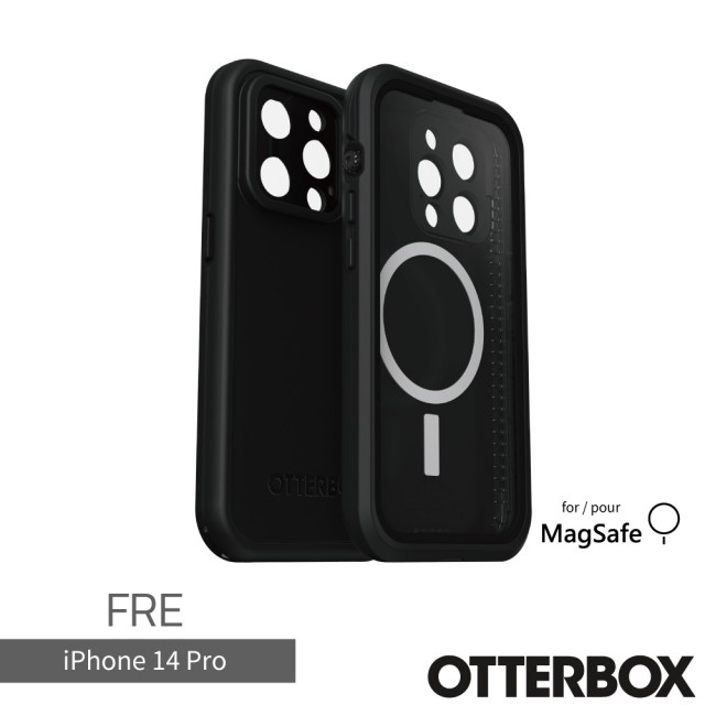 【OtterBox】LifeProof iPhone 14 Pro 6.1吋 FRE 全方位防水/雪/震/泥 保護殼-黑(支援MagSafe)