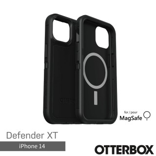 【OtterBox】iPhone 14 6.1吋 Defender XT防禦者系列保護殼-黑(支援MagSafe)