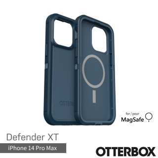 【OtterBox】iPhone 14 Pro Max 6.7吋 Defender XT防禦者系列保護殼-藍(支援MagSafe)