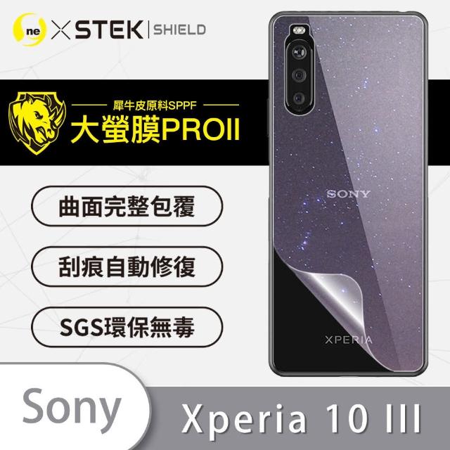 【o-one大螢膜PRO】Sony Xperia 10 III 滿版手機背面保護貼