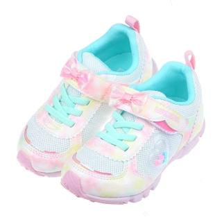 【布布童鞋】Moonstar日本LUVRUSH蝴蝶結白色兒童機能運動鞋(I2N011M)