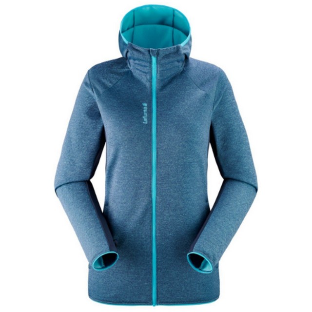 【Lafuma】女 WALLIG F-ZIP  刷毛保暖外套 藍 登山(LFV118389289)