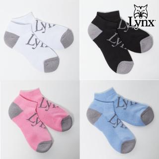 【Lynx Golf】Lynx字樣厚底舒適短襪3入組(多色任選)