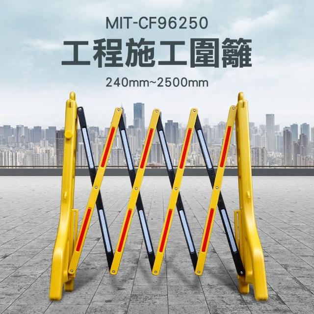 【精準科技】施工圍籬 安全欄杆 移動伸縮圍欄 安全隔離 伸縮圍籬(MIT-CF96250 工仔人)