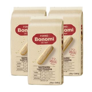 【Bonomi白朗妮】義大利 姆指餅乾500g x3入(拇指餅乾 提拉米蘇 甜點)