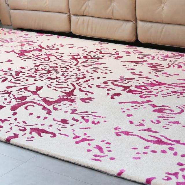 【Fuwaly】立上海系列_番紅地毯-160x230cm(羊毛 頂級尊爵 奢華 新古典 起居室 客廳 書房)