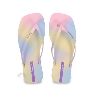 【IPANEMA】momo獨家 噴漆藝術 巴西拖鞋 女款 粉黃藍漸層色(夾腳拖 涼鞋 人字拖 2679520988)