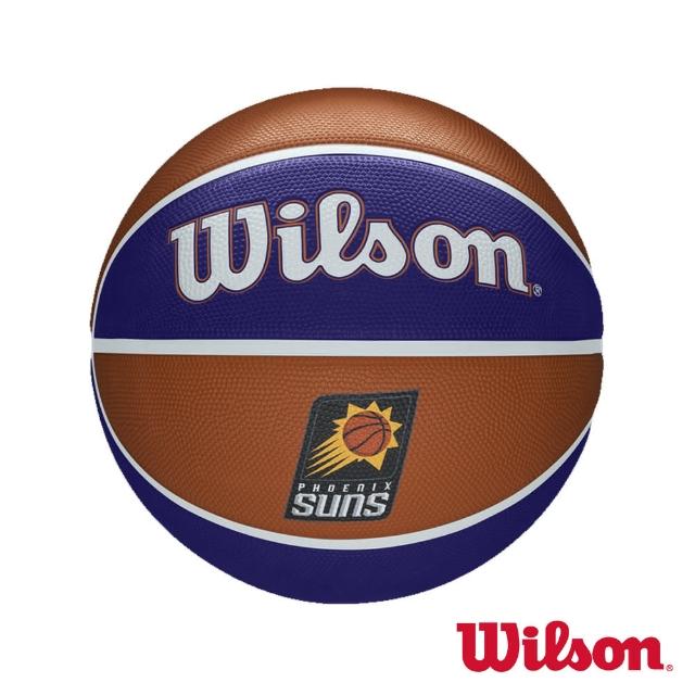 【WILSON】NBA隊徽系列 21 太陽 橡膠 籃球(7號球)