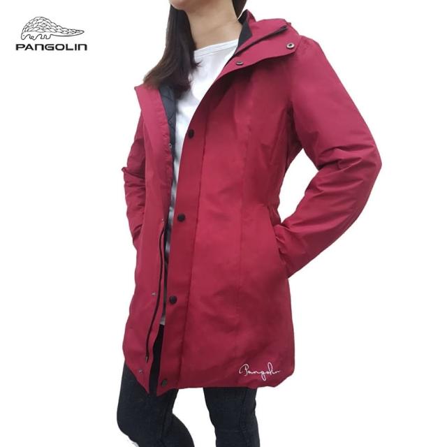 【PANGOLIN】女長版輕量防水保暖外套(防風 防水 透濕 透氣 鎖溫保暖 輕量 附外套收納袋)
