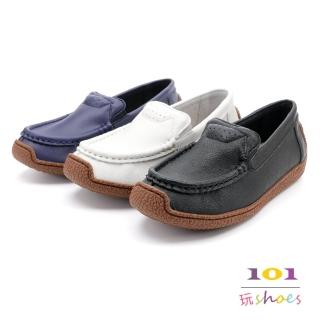 【101 玩Shoes】mit.溫柔包覆舒適柔軟樂福鞋(黑色/藍色/白色 36-40碼)