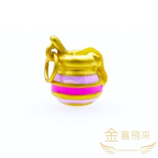 【金喜飛來】黃金墜蜜蜂蜂蜜罐罐(0.31錢±0.05)