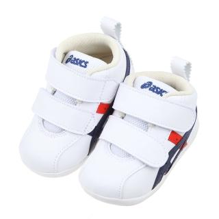 【布布童鞋】asics亞瑟士AMULEFIRST經典藍白寶寶機能學步鞋(J2T223B)