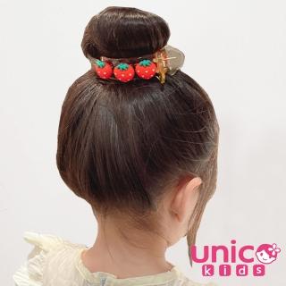 【UNICO】兒童可愛到不行的丸子頭神器盤髮馬尾夾/髮夾-2入(髮飾/配件/聖誕)