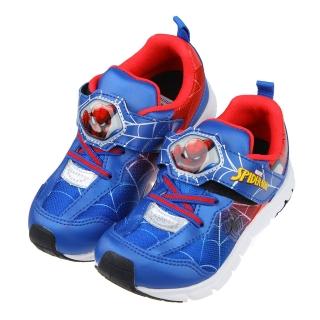 【布布童鞋】Moonstar日本漫威聯名蜘蛛人藍紅色兒童機能運動鞋(I2P105B)