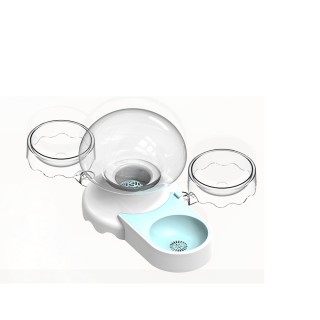 【酷博士】夜光水母LED寵物自動餵水器 贈餵食碗2個(寵物飲水機)