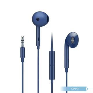 【OPPO】MH135 原廠高品質半入耳式耳機 3.5mm / 線控接聽鍵 - 藏藍(盒裝)