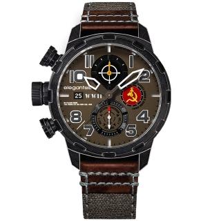 【elegantsis 愛樂時】二戰蘇聯 JF48WWII 收藏家手錶(ELJF48QS-6B01LC)