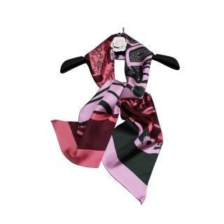 【Jun Jun】雙層蠶絲長版絲巾飄帶 領巾 21*160cm(慶典 2色選)