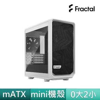 【Fractal Design】Meshify 2 Mini Black TG dark tint 側透電腦機殼-極光白