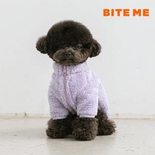 【BITE ME】寵物衣服-毛絨拉鍊外套(紫丁色 S-XL)