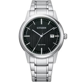 【CITIZEN 星辰】簡約商務光動能腕錶(AW1231-66E)