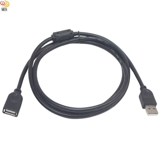 【月陽】USB2.0 公對母1.4米雙屏蔽磁環USB延長線傳輸線充電線(USB14M)